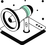 icon-bullhorn Illustrated icon of a bullhorn