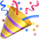 Emoji icon of a party popper
