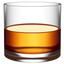 Emoji icon of a glass of brown liquor