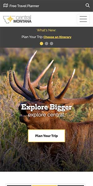 portfolio-screenshot-central-mt-mobile Screenshot of Central Montana Website on Mobile