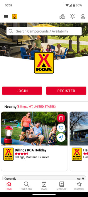 portfolio-screenshot-koa-app Screenshot of the KOA app