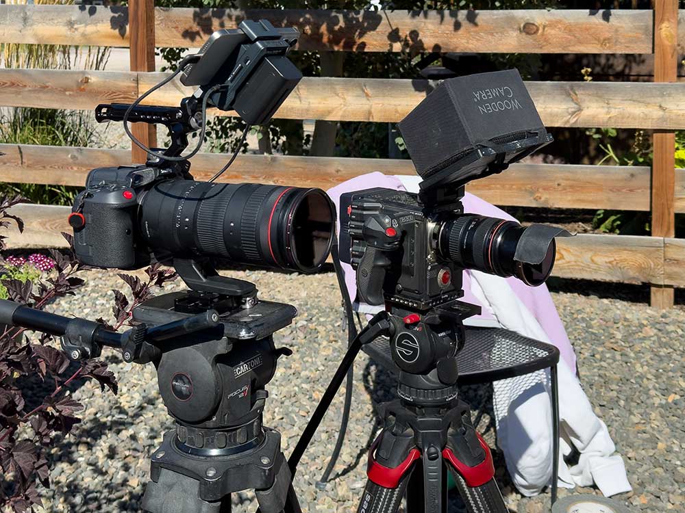Behind-the-scenes_Credit-Mike-Dreesman-Tempest-Technologies_4 Two high definition cameras set up on tripods