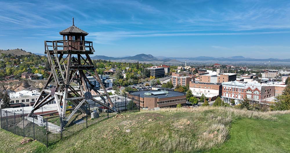 Helena-Fire-Tower_Credit-Sarah-Bolt-Tempest-Technologies Aerial landscape of the Helena Mt fire tower