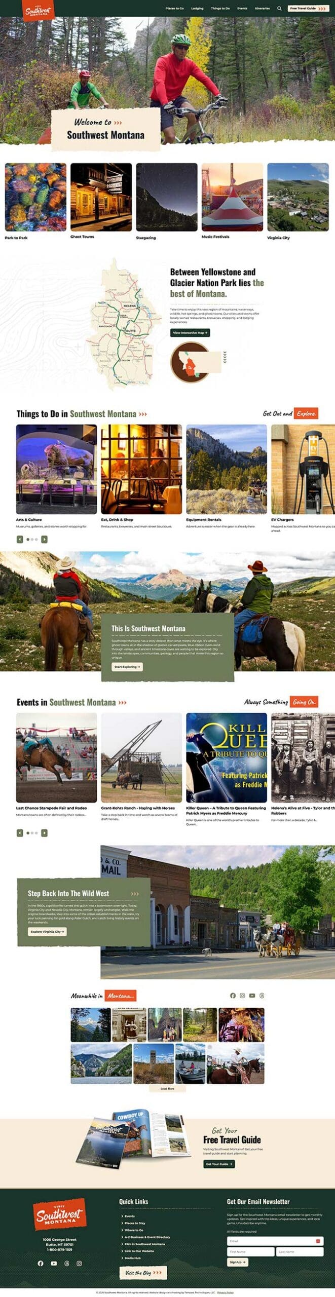 Screenshot of the home page from fortheloveofcamping.com