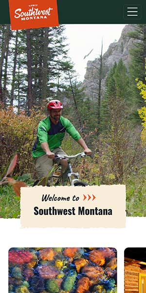 Screenshot of the southwestmt.com home page on mobile