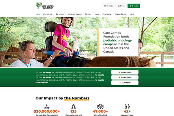 Website screenshot - KOA.com