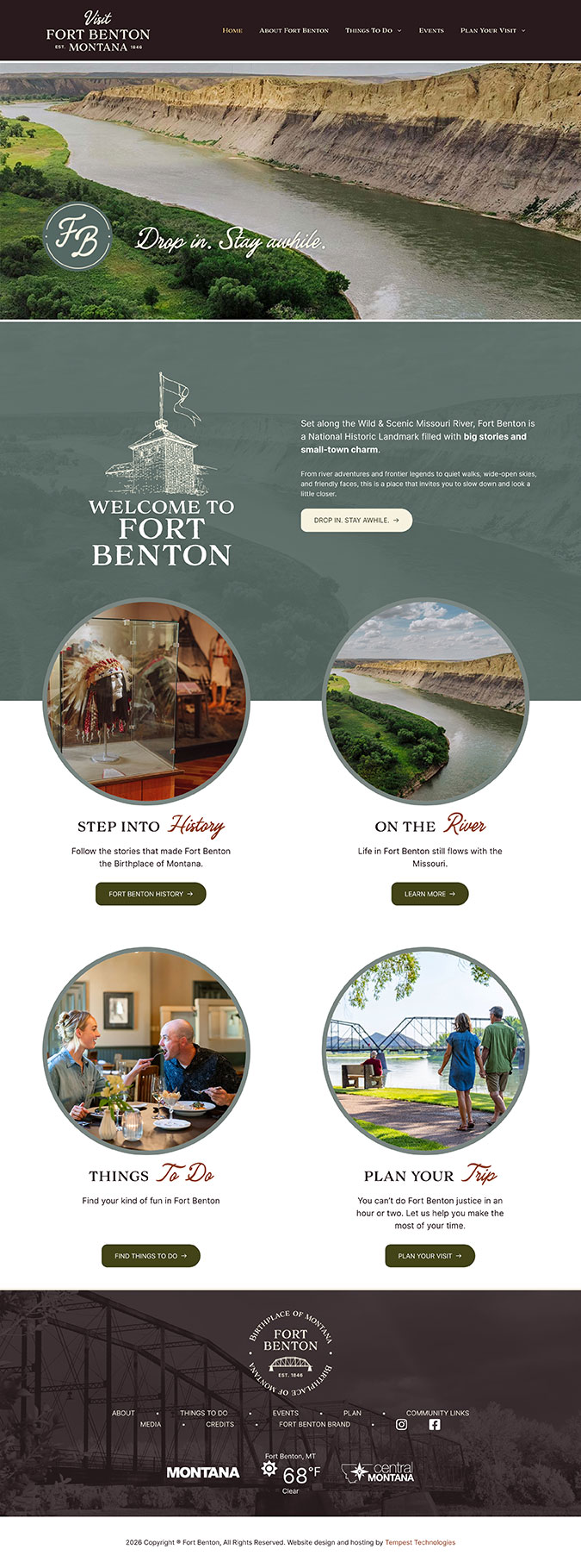 Screenshot of the home page from fortheloveofcamping.com